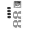 DELPHI LX0576 Accessory Kit, disc brake pads